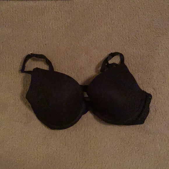 Black pink bra, size 34B barley worn - Picture 2 of 2